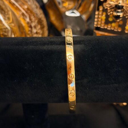 Brazalete oro inspiración Cartier