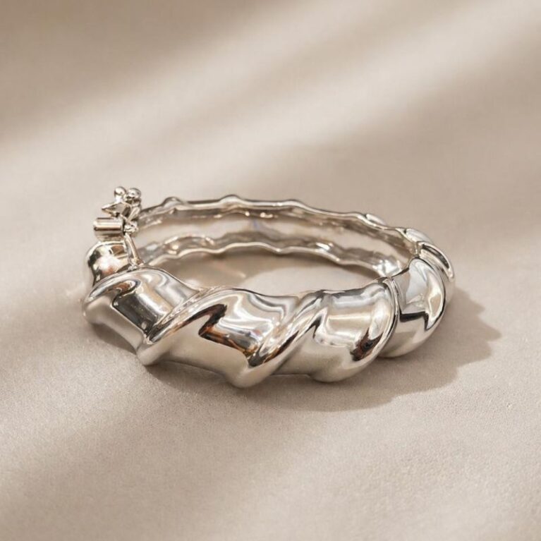 brazalete esclava ancha torneada
