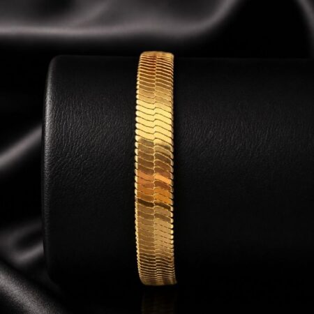 Pulsera ancha cola de rata