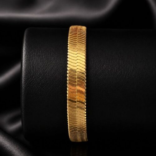 Pulsera ancha cola de rata